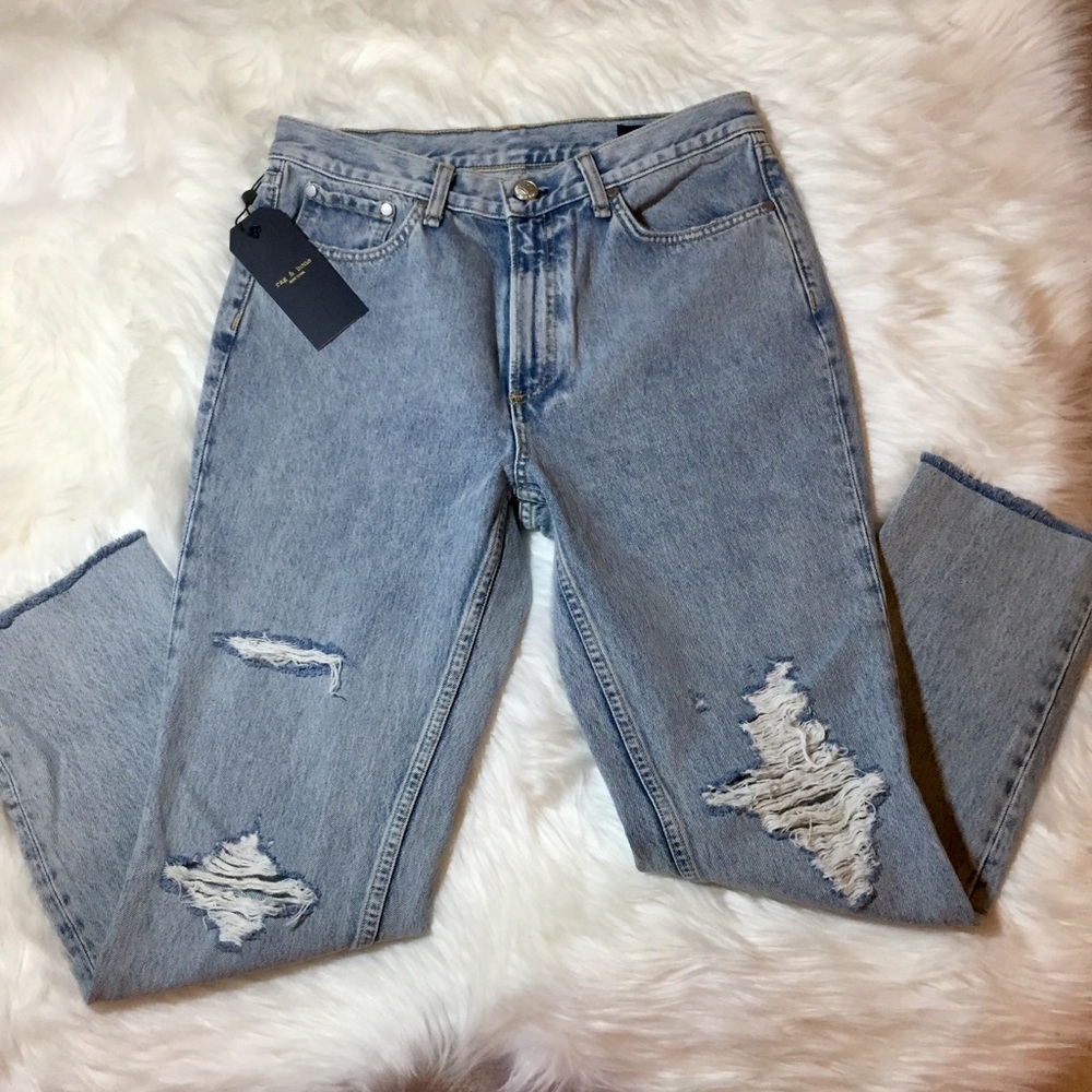 Rag&Bone Mdson w/hole high rise skinny sz29 NWT - Picture 5 of 5